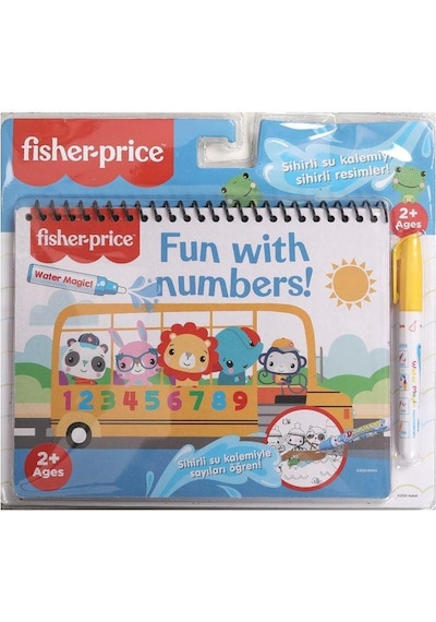 Fisher Price Sihirli Su Kalemli Boyama Kitabı / Sayılar