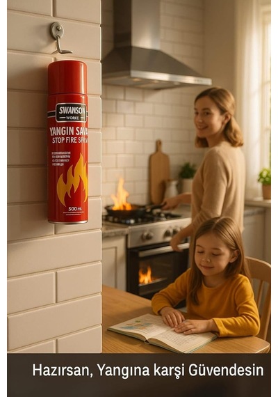 Works Yangın Savar Sprey 500 Ml Portatif,hızlı,etkili,taşınabilir Yangın Söndürücü Köpük