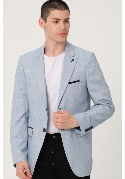 C9058 Dewberry Erkek Ceket-mavi