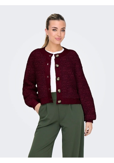 Jdy Jdyeira Life L/s Oneck Cardigan Kadın Hırka 15337012 Bordo
