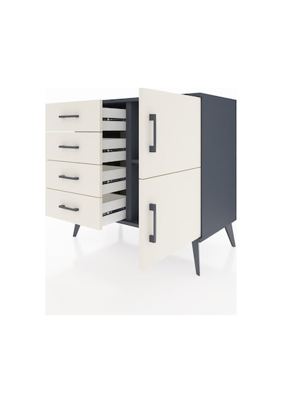 Hyperion Şifonyer Tek Raflı 4 Çekmeceli 2 Kapaklı 88x44x80 Antrasit-aytaşı Aytaşı Hyperion Şifonyer Tek Raflı 4 Çekmeceli 2 Kapaklı 88x44x80 Antrasit-aytaşı Aytaşı