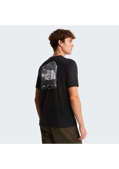 The North Face M Bıtmap Logo Short Sleeves Tee-graphıc Erkek Tişört Nf0a8ftvjk31 Siyah