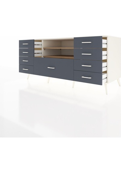 Kronos Konsol 2 Raflı 9 Çekmeceli 176x59x83 Aytaşı-çam/antrasit Çam/antrasit Kronos Konsol 2 Raflı 9 Çekmeceli 176x59x83 Aytaşı-çam/antrasit Çam/antrasit