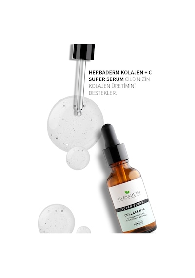 Herbaderm Sıkılaştırıcı ve Aydınlatıcı Kolajen + Vitamin C Super Serum 30 ML