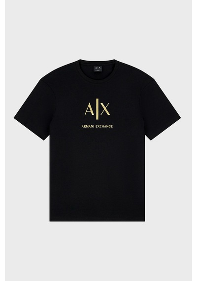 Armani Exchange Logolu Pamuklu Bisiklet Yaka T Shirt Erkek T Shirt Xm003114 Af10356 Uc001 Siyah