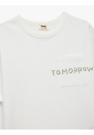 Koton Kids Ekru Erkek Çocuk T-shirt 5skb10496tk Ekru