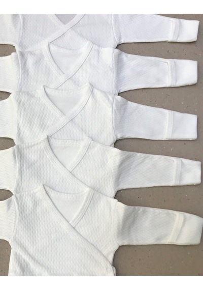 Özdemirli Bebe Özdemirlitekstil Bebelino Çıtçıtlı Badi Kruvaze (5 Li Paket) (456375478) Krem