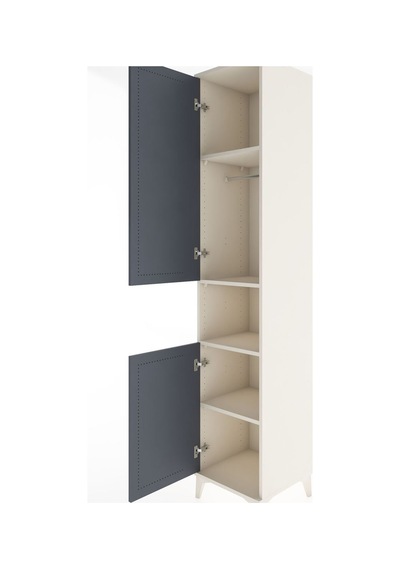 Hyperion Dolap 4 Raflı 2 Kapaklı Tek Askılı 44x44x221 Aytaşı-antrasit Aytası Hyperion Dolap 4 Raflı 2 Kapaklı Tek Askılı 44x44x221 Aytaşı-antrasit Aytası