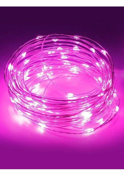 5 Metre Peri Led Işık Mavi Yüksek Kaliteli 3 Fonksiyonlu - Pembe