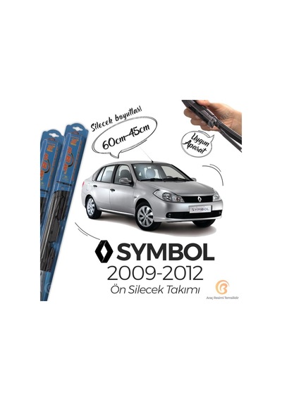 Renault Symbol Ön Silecek Takımı (2009-2012) RBW Hibrit Renault Symbol Ön Silecek Takımı (2009-2012) RBW Hibrit
