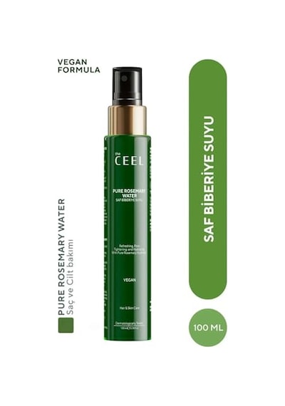 The Ceel Saf Biberiye Suyu Toniği 2x100 Ml - Rosemary Water, Vegan Formül, Saç Ve Cilt İçin Ferahlatıcı Bakım Spreyi