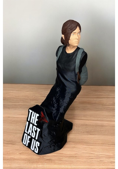 Ellie Figürlü Ps4/ps5 Kol Tutucu The Last Of Us Temalı Oyun Aksesuarı 3d Baskı Stand Haki
