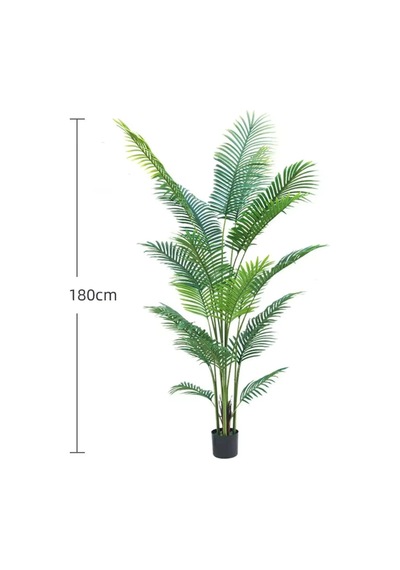 Yapay Ağaç Areka Palmiye Ağacı 180 Cm Siyah Saksıda