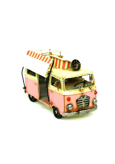 Dekoratif Metal Minibüs Çerçeveli Ve Tenteli C0239 Model-m34