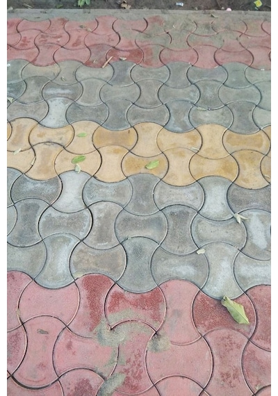 Bahçe Taş Kalıbı Parke Taşı Kalıp Zemin Kaplama Kalıbı 49x49 Cm 4