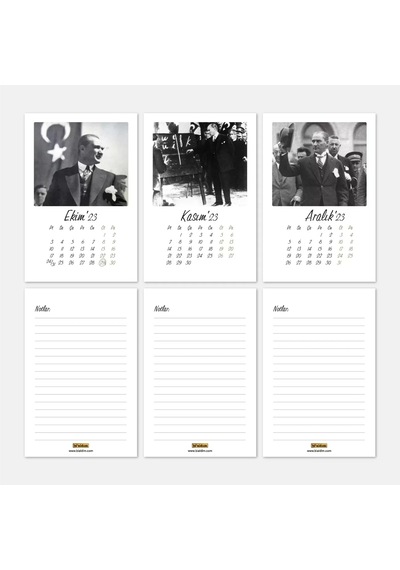 2027 Atatürk Takvimi, Atatürk Masa Takvimi, 2027 Takvim, 2027 Masa Takvimi