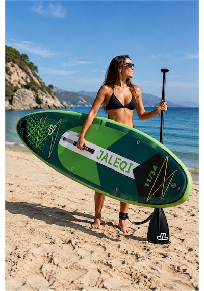 Walke Şişme Sup Board/şişme Stand Up Paddle Board 335x84x15 Cm Şişme Sörf Tahtası Yeşil