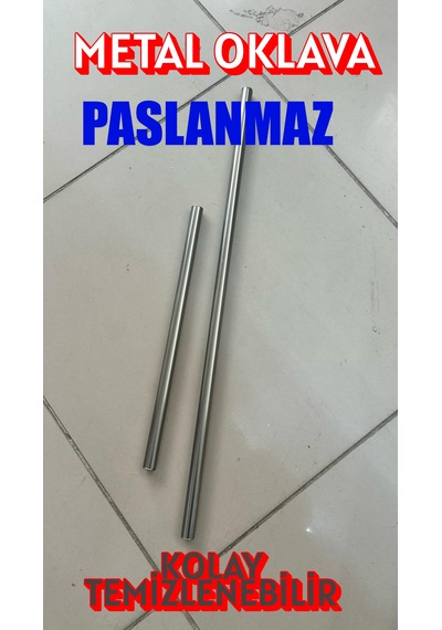 Metal Oklava Alüminyum İkili Set 40 Cm Ve 70 Cm Ebatlarında 19mm Kalınlığında