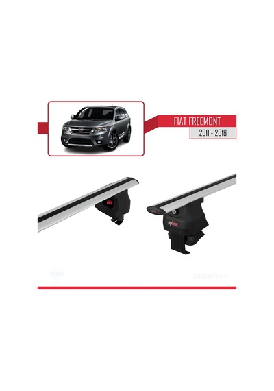 Fiat Freemont 2011-2016 Arası İle Uyumlu Ace-4 Ara Atkı Tavan Barı Gri