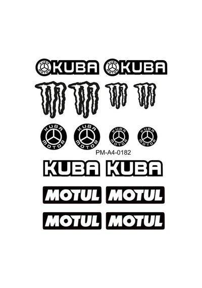 Kuba Tasarım A4 Çoklu Sticker Seti 02 Diğer