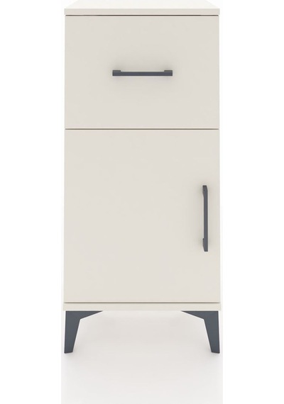 Arges Komodin Tek Raflı Tek Çekmeceli Tek Kapaklı 44x30x96 Aytaşı-aytaşı Aytası