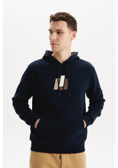 AR-MA Arma Erkek Kapüşonlu Sweatshirt Kanguru Cepli, 3 İplik Şardonlu, Regular Fit, %70 Pamuk %30 Polyester K30254628502 Lacivert AR-MA Arma Erkek Kapüşonlu Sweatshirt Kanguru Cepli, 3 İplik Şardonlu, Regular Fit, %70 Pamuk %30 Polyester K30254628502 Lacivert