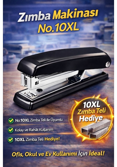 Zımba Makinesi No.10xl 10xl Zımba Teli Hediyeli Metal Mekanizma