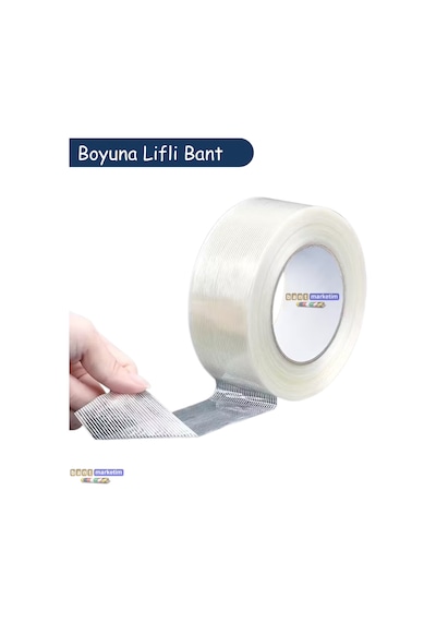 Yırtılmaya Karşı Dirençli, Yüksek Yapışma Gücü Boyuna Lifli Bant 50mmx50mt 559a3 1
