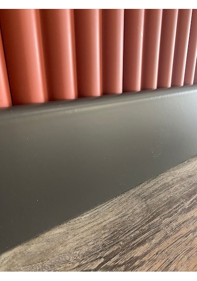 10 Cm Düz Antrasit Pvc Kaplama Parke Süpürgelik