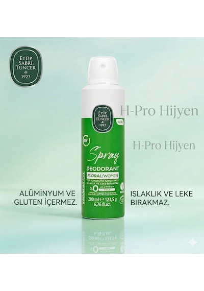 Eyüp Sabri Tuncer Floral Bakım Seti: Deodorant Sprey 200 Ml + Roll-on 75 Ml,h-pro Hijyen