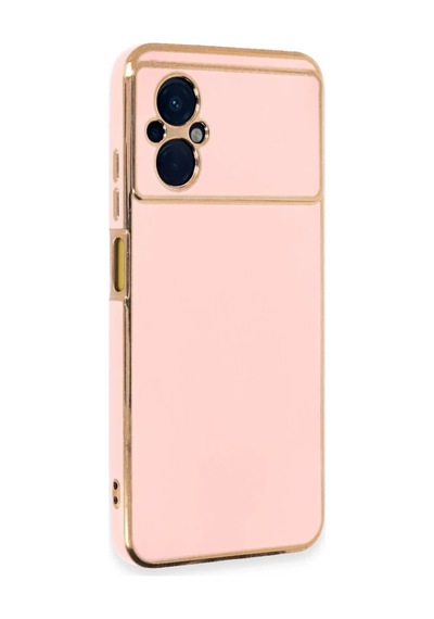 Xiaomi Poco M5 Uyumlu Kılıf Volet Silikon - Pembe