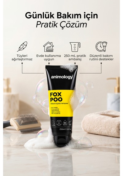 Animology Fox Poo Kötü Köpek Kedi Koku Giderici Şampuanı 250 Ml