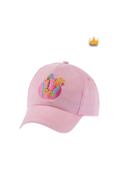 Kitti 1-3 Yaş 48cm Kız Çocuk Yazlık Desenli Ayarlanabilir Şapka Kep Y2310004 Açık Pembe