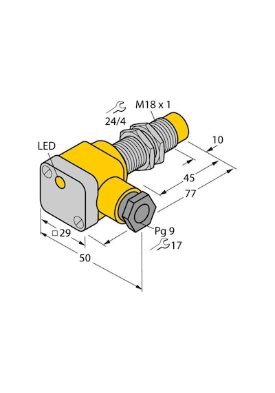 Turck 46422 Nı10-g18sk-ap6x Endüktif Sensör