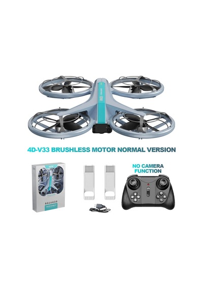 4d-v33 Renk Değiştiren Işıklı Fırçasız Motorlu Kamerasız Akrobasi Drone