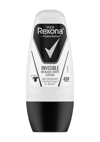 Rexona Invisible Black+White Erkek Roll-On Deodorant 50 ML