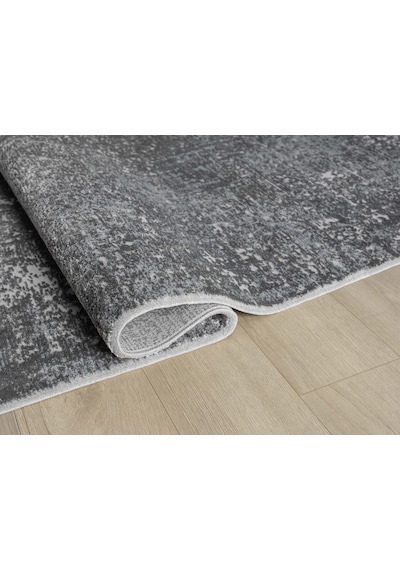 Mariesse Home Vita Serisi Bambu Dokulu Modern Sık Dokuma Koridor Kesme Yolluk Dokuma Makine Halısı Evita6001 Antrasit
