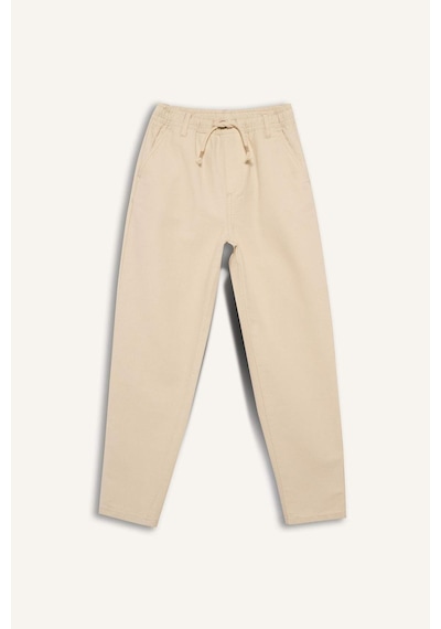 Defacto Carrot Fıt Düz Paça Gabardin Pantolon Erkek Çocuk G6733a826sper134 Ekru-er134