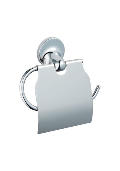 Krom Kapaklı Tuvalet Kağıtlığı Zamak Üzeri Malzeme İle Dayanıklı 16.5 x 12.2 x 11.2 CM