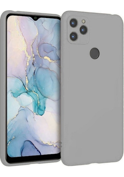General Mobile Gm22s Uyumlu Silikon Kılıf - Pastel Renk Tonu Kamera Korumalı Esnek Kapak - Gri Gri