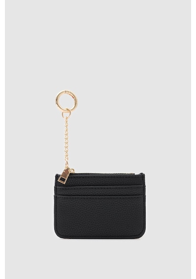 Shule Bags Nook Fermuarlı Charm Kartlık Siyah