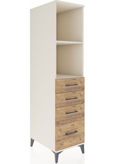 Kronos Dolap 2 Raflı 4 Çekmeceli 44x59x182 Aytaşı-çam Aytaşı