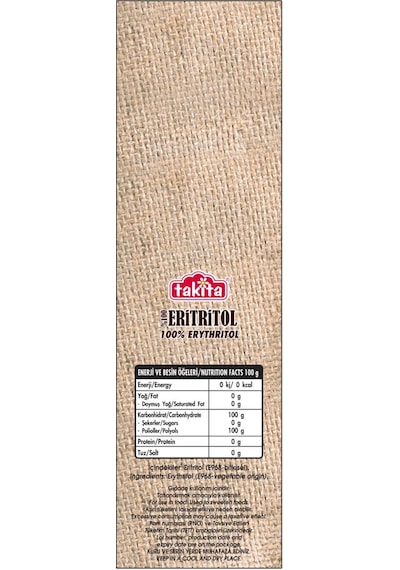 Takita Eritritol Bazlı Sofralık Tatlandırıcı 400 G Ery