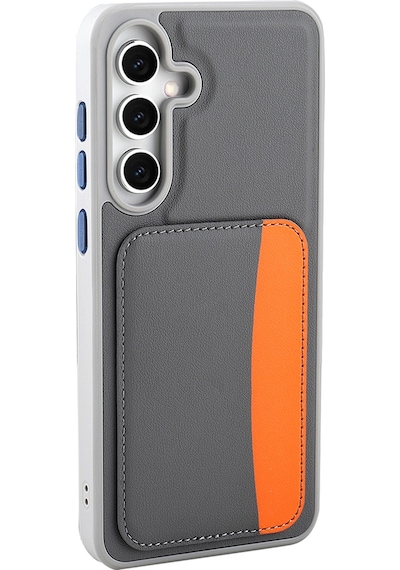 Galaxy Uyumlu A36 Kılıf Kartlıklı Zore X-kart Silikon Kapak - Siyah Siyah