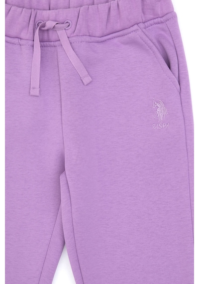 U.S. Polo Assn. Kız Çocuk Lila Şardonlu Jogger Eşofman Altı 50314472-VR034