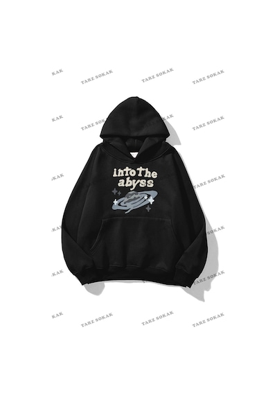 Tarzsokak Y2k Unisex İnto The Abyss Sweatshirt Kod 1567 Siyah