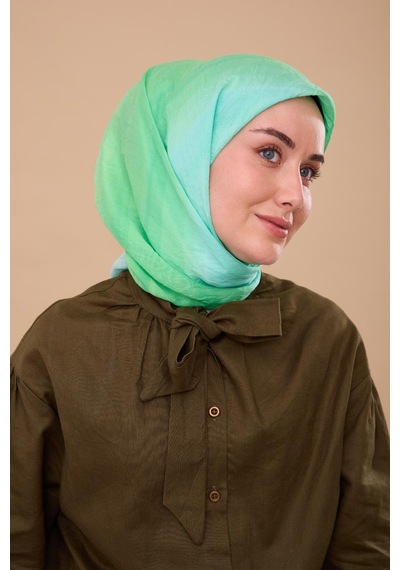 Silk Home Olinda İpek Eşarp 47005-20 Su Yeşili, Turkuaz, Pastel Yeşil, Bebe Mavi