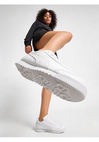 Puma Roma Erkek Spor Ayakkabı Retro Tasarım, Softfoam+ Konforlu Günlük Sneaker Beyaz