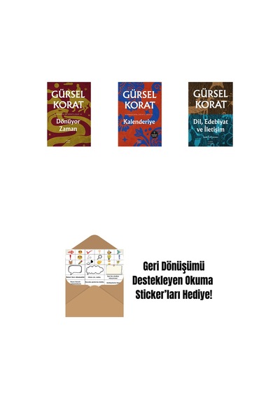 Dönüyor Zaman + Kalenderiye + Dil, Edebiyat Ve İletişim + Okuma Sticker'ları
