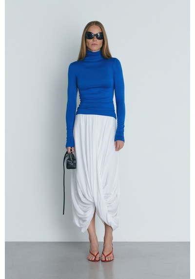 Suud Collection Mavi Boğazlı Body